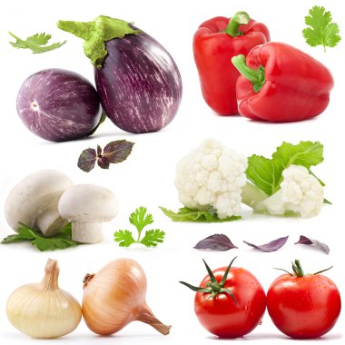 Collection of vegetables clipart