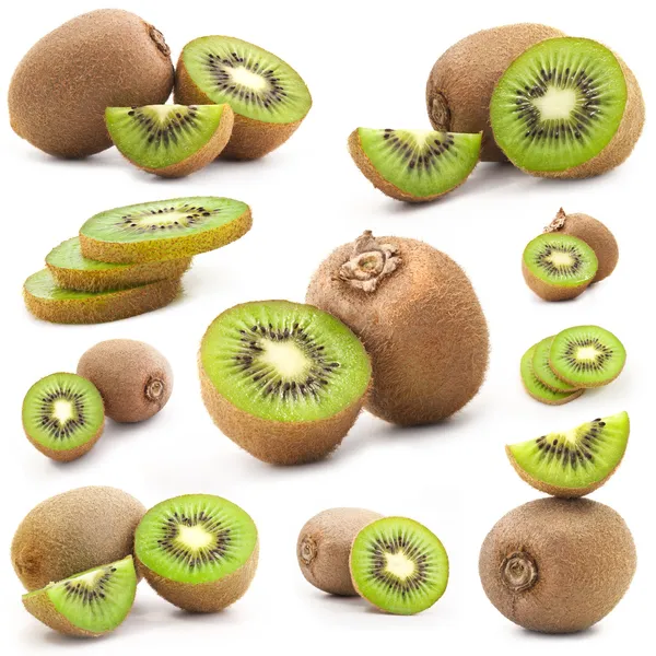 Collection of fresh kiwi — Stock Photo, Image