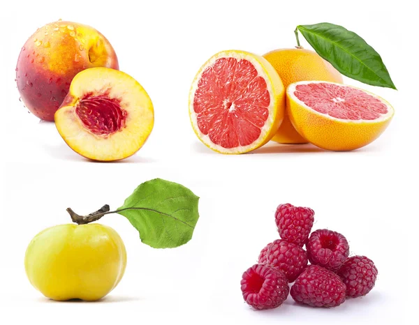 Collectie van vers fruit — Stockfoto