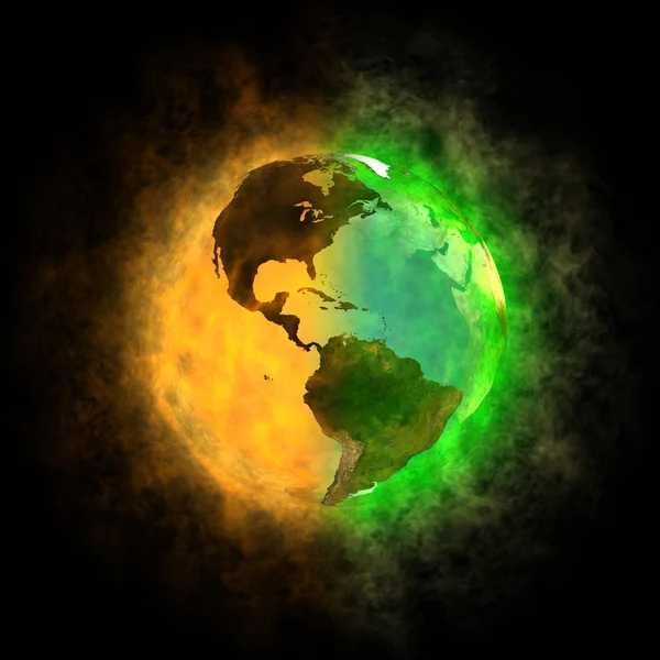 2012 - 地球 - アメリカの変換 ロイヤリティフリーのストック画像