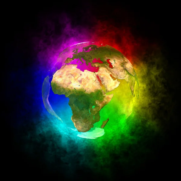 虹の惑星の地球 - ヨーロッパ ロイヤリティフリーのストック写真