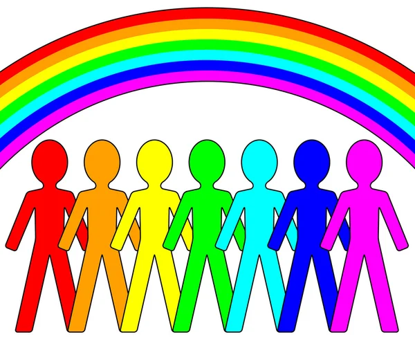 Concept of illustration Rainbow — Stockfoto