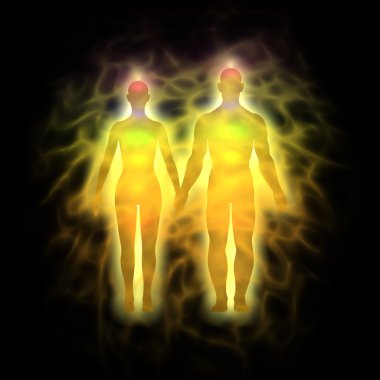 Human aura - couple clipart