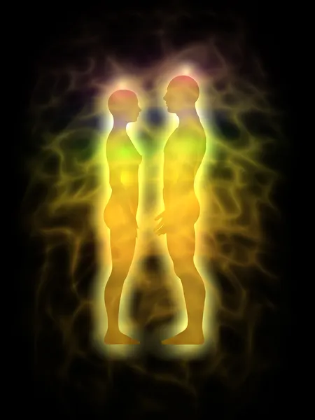 Aura humana - pareja — Foto de Stock