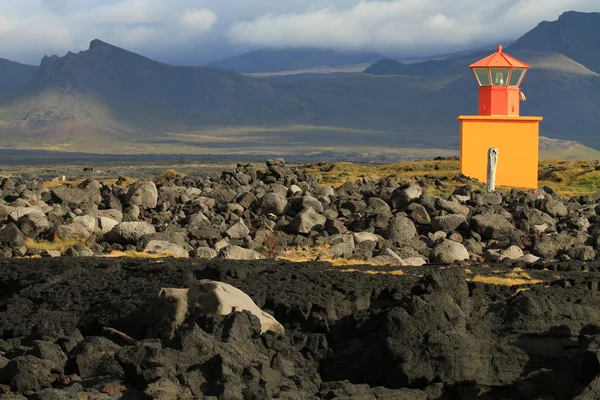 IJsland - kust - vuurtoren — Stockfoto