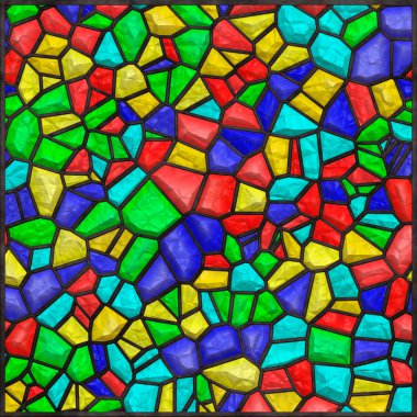 Stained glass colorful