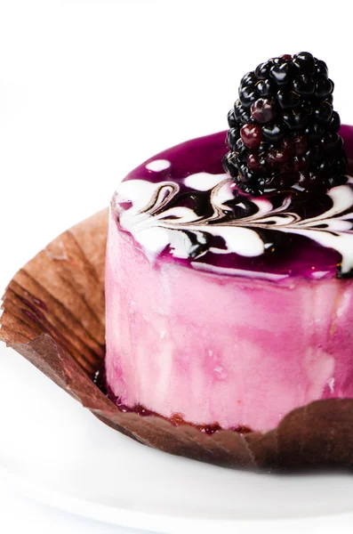 黑莓手机的蛋糕 — 图库照片