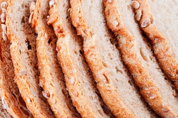 Bread from rye and wheat flour close up — Stock Photo, Image