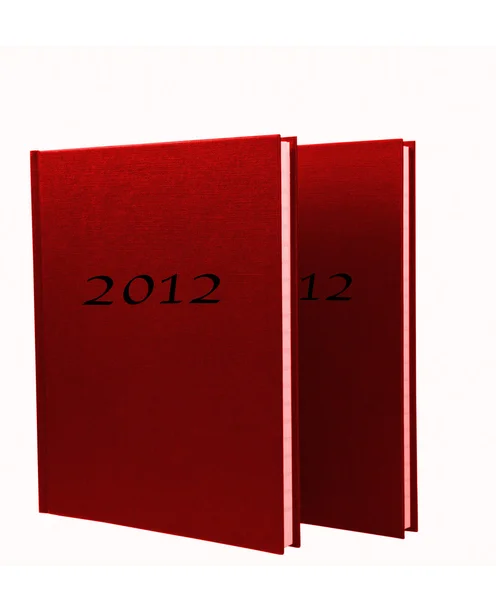 Två röda anteckningsblock 2012 — Stockfoto