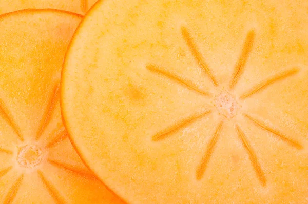 Cuted adet persimmon yakın çekim — Stok fotoğraf