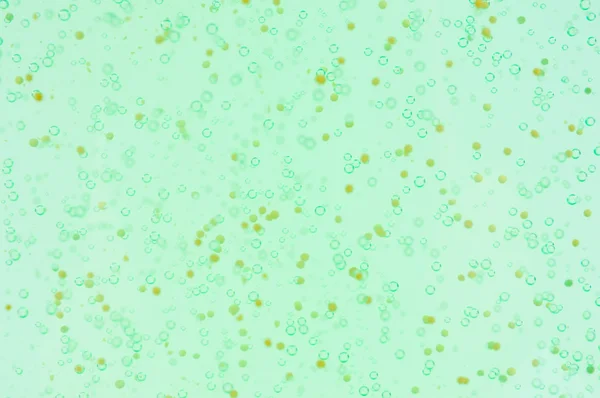 緑色黄色の背景で輝く泡 — ストック写真
