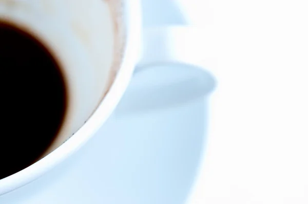 Dronken koffie kop en schotel — Stockfoto