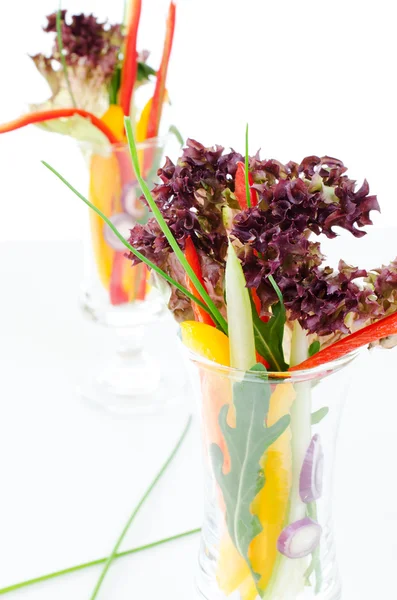 stock image Vegetables in a glasses