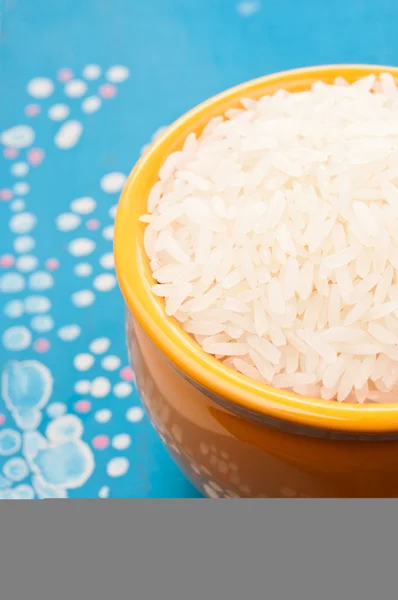 Rijst in schaal — Stockfoto