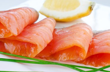 Smoked salmon clipart