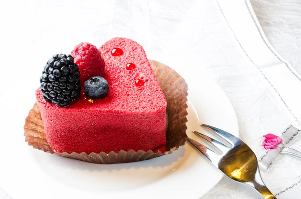 红色蛋糕 — 图库照片