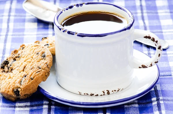 Cofee colher de chá de biscoito — Fotografia de Stock