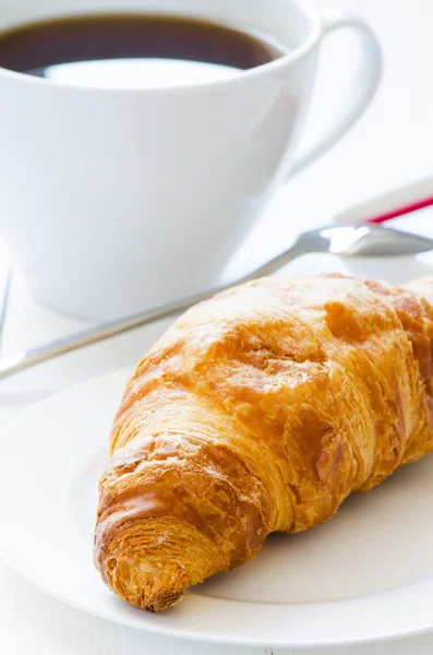 Croissant with coffee Royalty Free Stock Photos