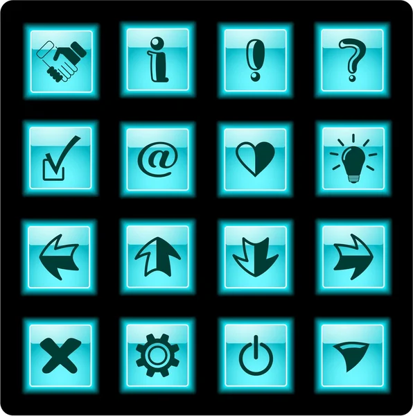 Symbole für Zeichen — Stockvektor