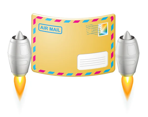 Air mail kuvertet — Stock vektor