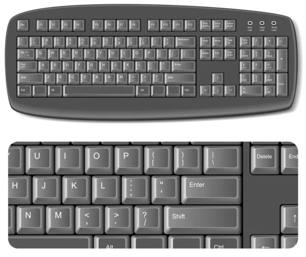 Bilgisayar klavye simgesi Stok Vektör