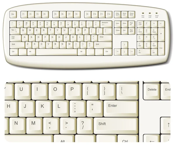 Значок клавиатуры компьютера Стоковая Иллюстрация