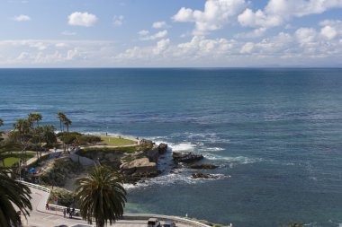 Pasifik Okyanusu kıyısı - la jolla, san diego, californi parkında