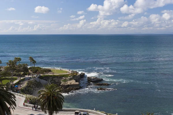 Park in de Stille Oceaan kust - la jolla, san diego, californi — Stockfoto