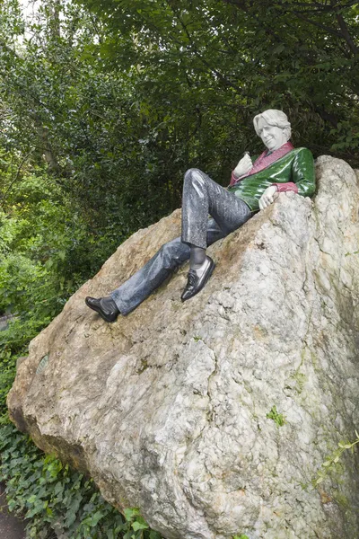 Статуя Оскара Уайльда в Дубліні. — стокове фото