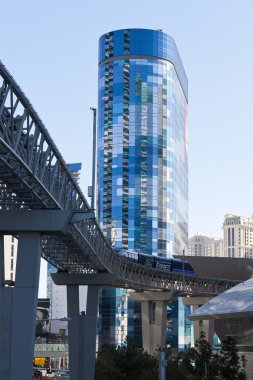 The CityCenter tram on Las Vegas. clipart