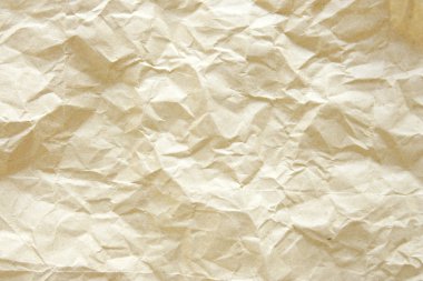 Old crumpled paper bag texture clipart