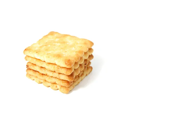 Crackers on a white background — Stock Photo, Image