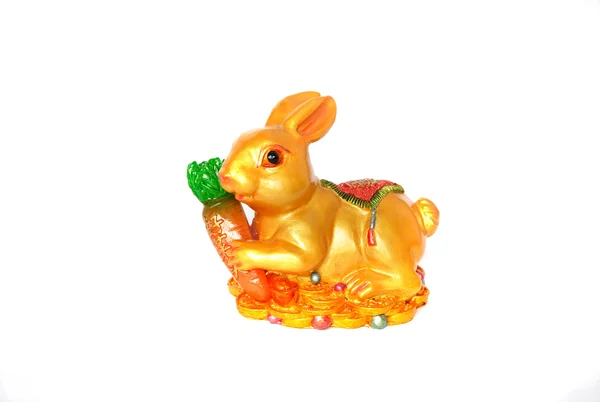 Chinese zodiac animal sign, Rabbit isolated on white — Stock Photo, Image