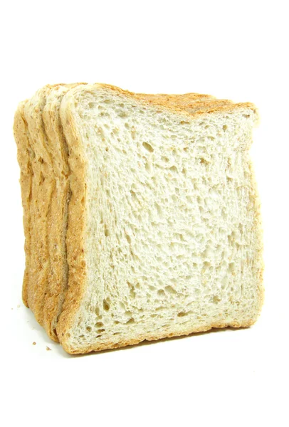 Pão isolado sobre um fundo branco — Fotografia de Stock