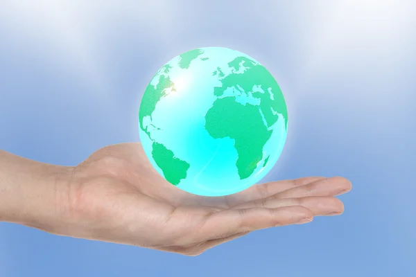 The Earth is in your hands — Stock Photo, Image