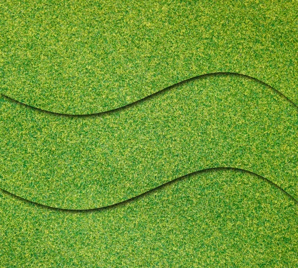 Três camadas de grama verde para fundo web — Fotografia de Stock