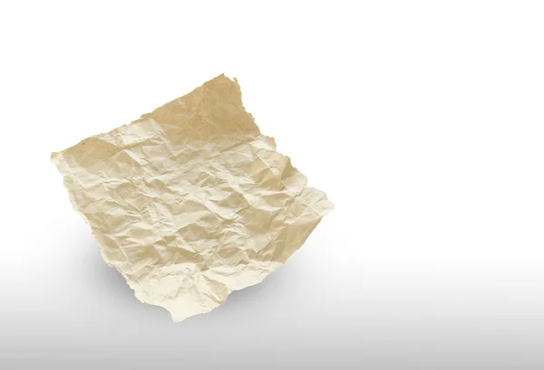 Переработанная бумага, изолированная на белом — стоковое фото