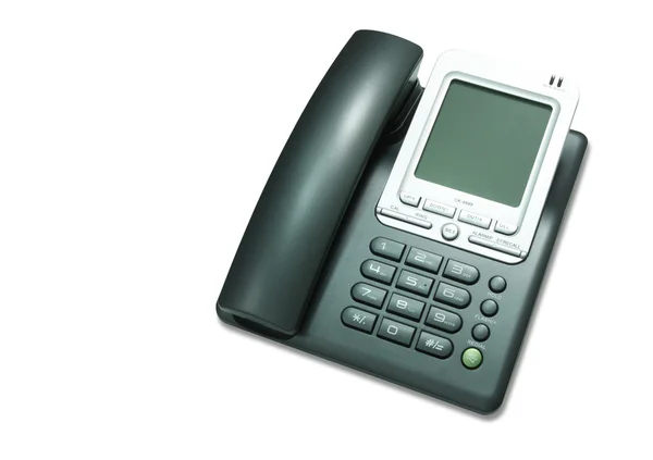 Telefon isolerad på vit bakgrund — Stockfoto