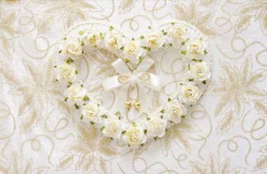 dantel arka plan ile düğün kitapları