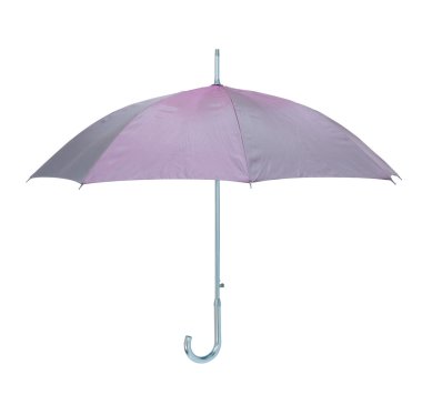 Classic blue umbrella isolated over white background clipart