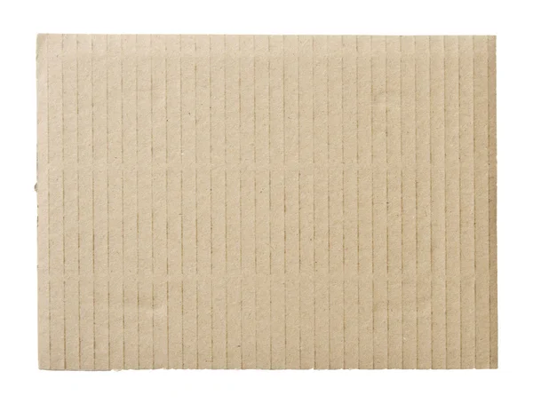 Cartone riciclato isolato su bianco — Foto Stock