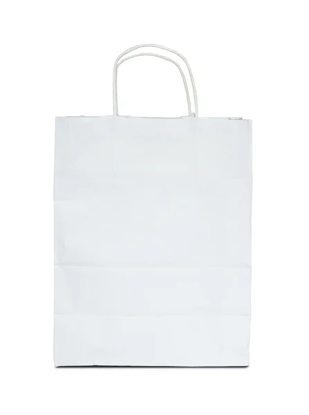 White paper bag isolated on white background — Stock Photo, Image