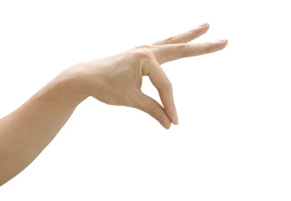 Hand gest isolerad på vit bakgrund — Stockfoto