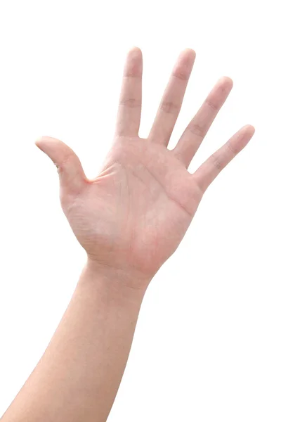 Símbolo da mão isolado — Fotografia de Stock