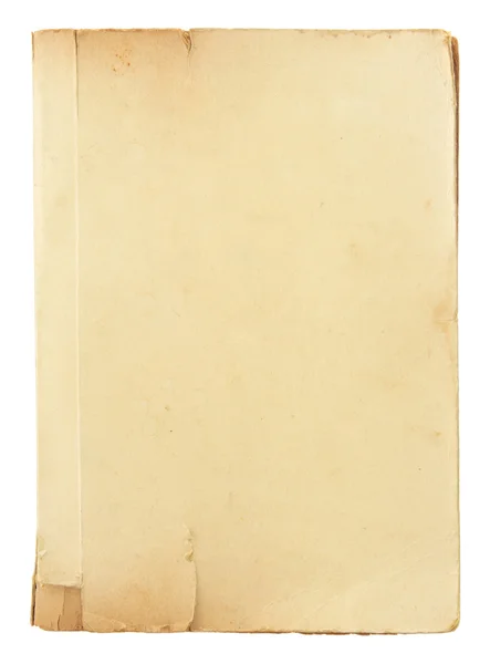 Oude boek pagina's geïsoleerd op wit — Stockfoto