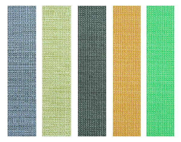 Iç tasarım için renk kumaş doku örneği — Stok fotoğraf