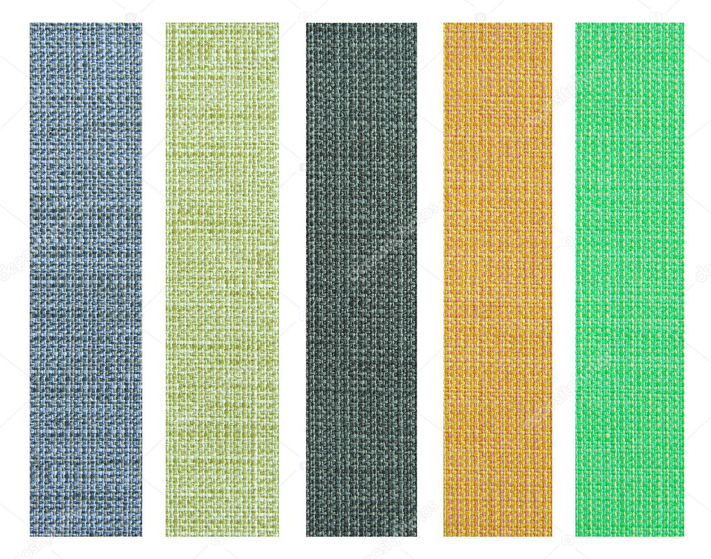 Color fabric texture sample for interior design