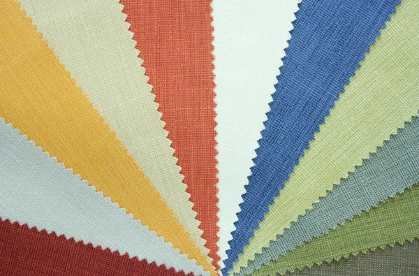 Muestras de textura de tela multicolor — Foto de Stock