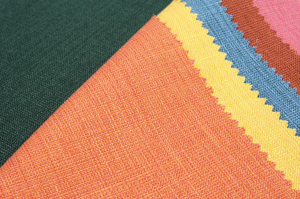 Multicolor tkanina tekstura próbek — Zdjęcie stockowe
