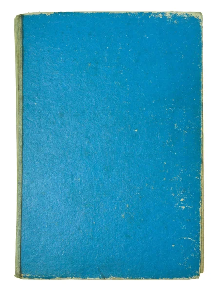 Vecchie pagine di libri blu isolate su sfondo bianco — Foto Stock